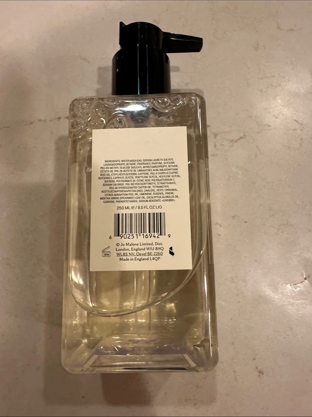 Jo Malone Tomato Leaf Hand Wash — 8.5oz Brand new unopened